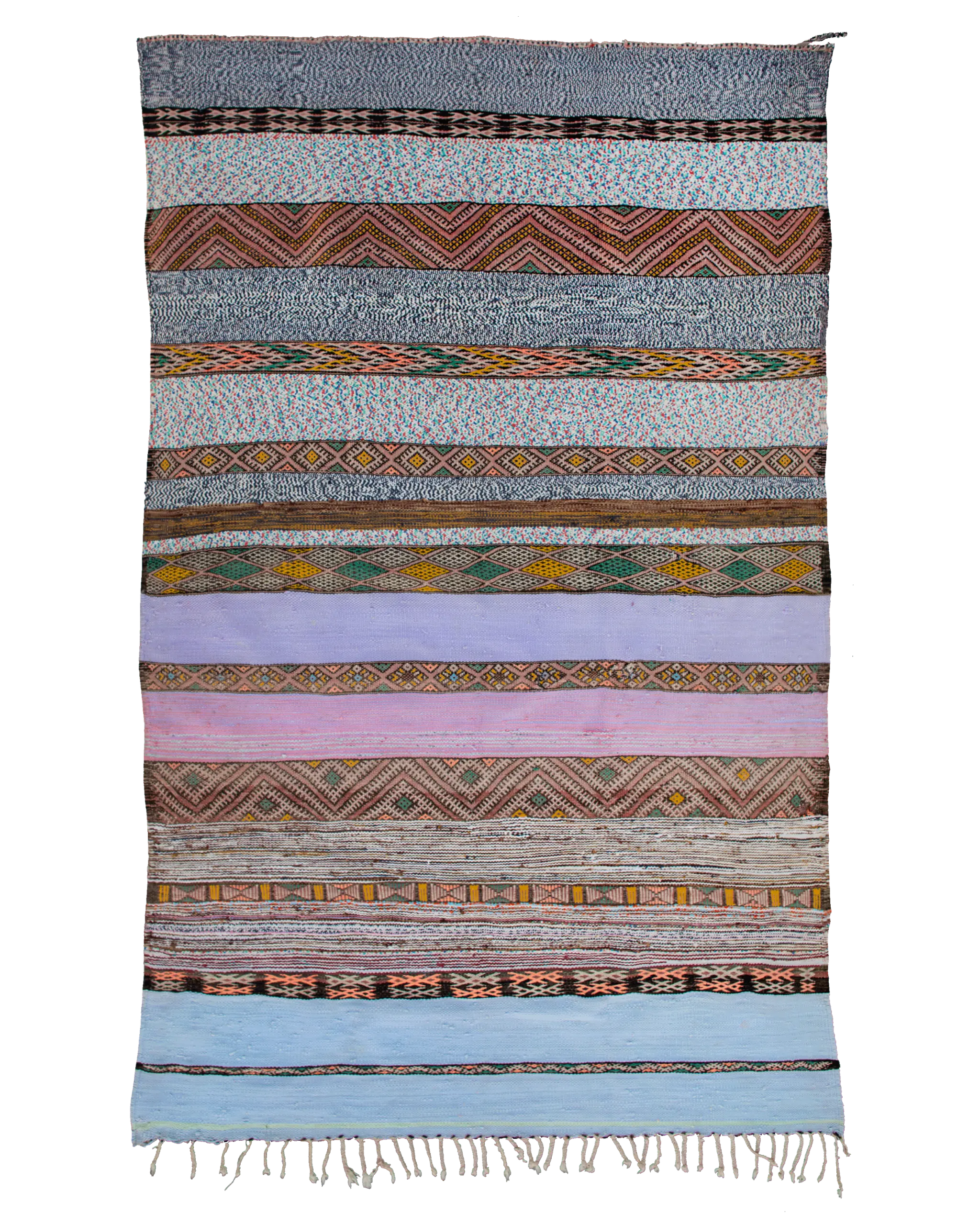 Tappeti a tessitura piatta, hanbel e kilim fatti a mano in Marocco